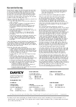 Предварительный просмотр 72 страницы Davey SILENSOR SLL1503F Installation And Operating Instructions Manual