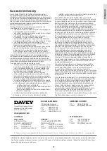 Preview for 84 page of Davey SILENSOR SLL1503F Installation And Operating Instructions Manual