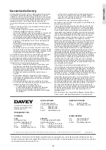 Preview for 60 page of Davey Silensor SLS100 Installation And Operating Instructions Manual