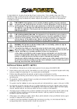 Preview for 2 page of Davey SpaPOWER SP400P User Manual