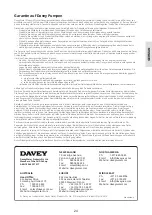 Предварительный просмотр 24 страницы Davey StarFlo DSF150 Installation And Operating Instructions Manual