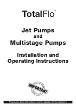 Предварительный просмотр 1 страницы Davey TotalFlo TF117MS Installation And Operating Instructions Manual