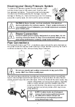 Предварительный просмотр 3 страницы Davey Weekender XP Installation And Operating Instructions Manual