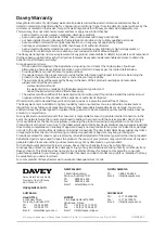 Предварительный просмотр 8 страницы Davey WHISPER Series Installation And Operating Instructions Manual