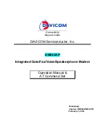 Preview for 1 page of Davicom DM562AP Operation Manual