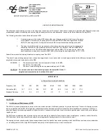 Preview for 1 page of David Clark H9140 Use And Care Information