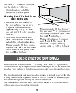 Предварительный просмотр 16 страницы David White LR 410H Owner'S Manual