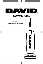 Preview for 1 page of DAVID COMMERCIAL ZM-700.DV Owner'S Manual