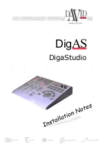 DAVID DigAS DigaStudio Installation Notes preview