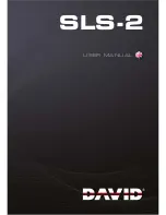 Предварительный просмотр 1 страницы DAVID SLS-2 User Manual