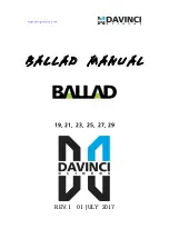 DAVINCI GLIDERS BALLAD 19 Manual preview