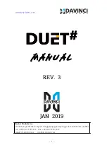 Preview for 1 page of DAVINCI GLIDERS DUET Manual