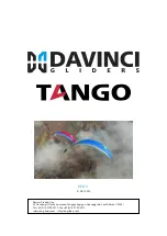DAVINCI GLIDERS TANGO XS Manual preview