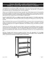 DaVinci 4309 Assembly And Operation Manual preview