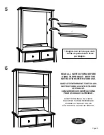 Предварительный просмотр 13 страницы DaVinci 4309 Assembly And Operation Manual