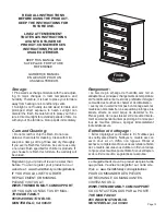 Предварительный просмотр 12 страницы DaVinci 4422 Assembly And Operation Manual