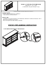 Предварительный просмотр 1 страницы DaVinci CARTER'S MORGAN SIX DRAWER DRESSER Step By Step Assembly Instruction