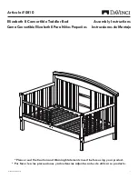 Предварительный просмотр 1 страницы DaVinci Elizabeth II Convertible Toddler Bed 0810 Assembly Instructions Manual