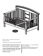 Preview for 7 page of DaVinci Elizabeth II Convertible Toddler Bed 0810 Assembly Instructions Manual