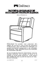 Предварительный просмотр 17 страницы DaVinci MADDOX RECLINER AND SWIVEL GLIDER Manual