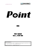 DaVinci Point L User Manual предпросмотр