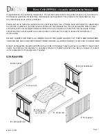 Предварительный просмотр 1 страницы DaVinci Roxy Crib M5941 Assembly And Operation Manual