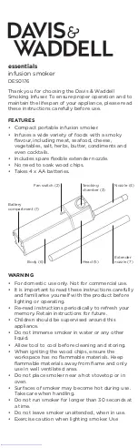 Davis & Waddell DES0176 User Manual preview