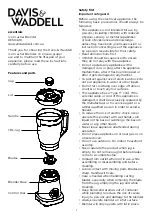 Davis & Waddell DES0420 Manual preview