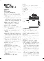 Preview for 1 page of Davis & Waddell essentials 12-in-1 multi cooker Manual