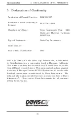 Preview for 18 page of Davis Instruments Cup Anemometer Manual