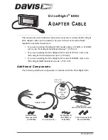 Preview for 1 page of Davis Instruments DriveRight 600E Installation and user's guide addendum Manual