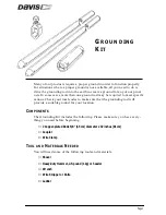 Предварительный просмотр 1 страницы Davis Instruments Grounding Kit Install Manual