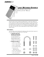 Davis Instruments Leaf Wetness Sensor Installation Manual предпросмотр