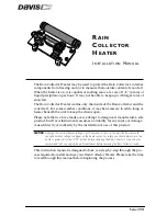 Preview for 1 page of Davis Instruments Rain Collector Installation Manual