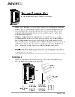 DAVIS 7709 Solar Power kit Installation Manual preview