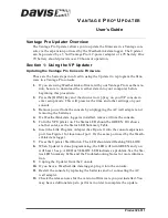 Предварительный просмотр 1 страницы DAVIS and Vantage Pro User Manual