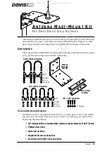 DAVIS Antenna Mast-Mount Kit Quick Start Manual preview