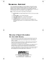 Предварительный просмотр 24 страницы DAVIS DriveRight 8156GD Installation Manual