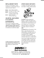 Preview for 20 page of DAVIS Mark 3 Manual