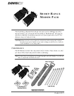 Предварительный просмотр 1 страницы DAVIS Short-Range Modem Pair Install Manual