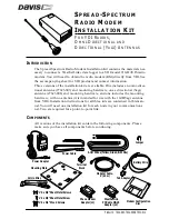 DAVIS SPREAD-SPECTRUM RADIO MODEM Manual preview