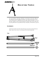 Preview for 1 page of DAVIS Tripod Kit Install Manual