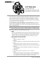 Предварительный просмотр 1 страницы DAVIS UV Sensor Install Manual