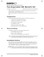 DAVIS Vantage Pro ISS Retrofit Kit Installation Instructions Manual предпросмотр