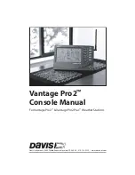 Предварительный просмотр 1 страницы DAVIS Vantage Pro2 Updater Console Manual