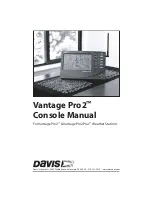 DAVIS Vantage Pro2 Updater Console Manual preview