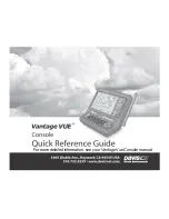 Preview for 1 page of DAVIS Vantage Vue Quick Reference Manual