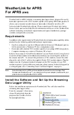 Preview for 3 page of DAVIS WeatherLink 6540 User Manual