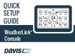 Предварительный просмотр 1 страницы DAVIS WeatherLink Quick Setup Manual
