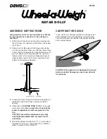 Предварительный просмотр 1 страницы DAVIS Wheel-a-Weigh 1471 Assembly Instructions